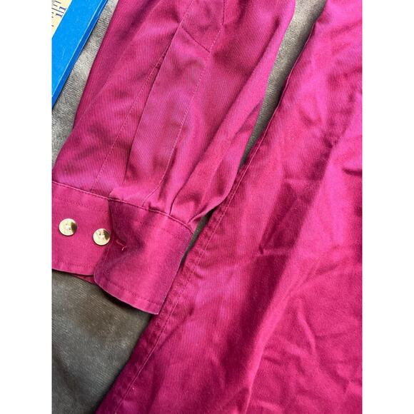 LL Bean Shirt Mens XL Tall Red Solid Long Sleeve Button Up Wrinkle Resistant - Picture 2 of 6